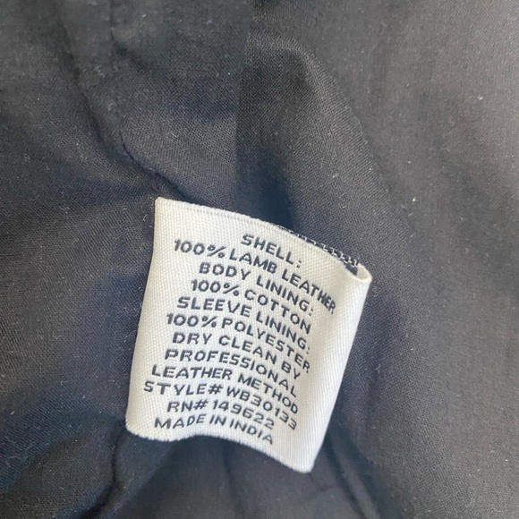 WALTER BAKER Liz Lambskin Leather Motorcycle Jacket Small - Picture 11 of 13